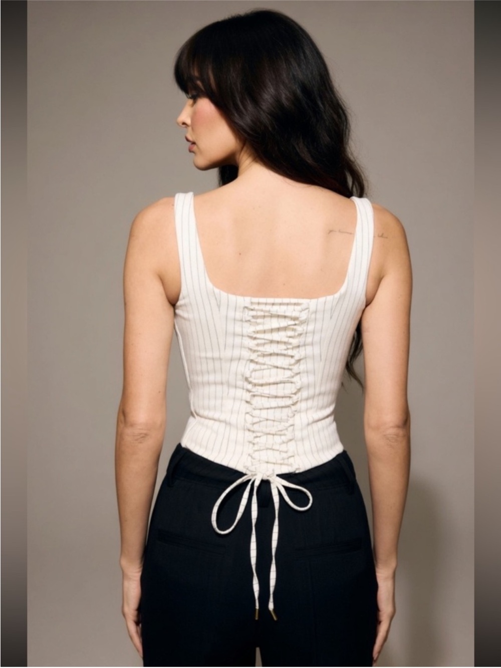 House of CB ‘SELMA’ Corset Top in White/ Small US4-6 $135 - Picture 7 of 11